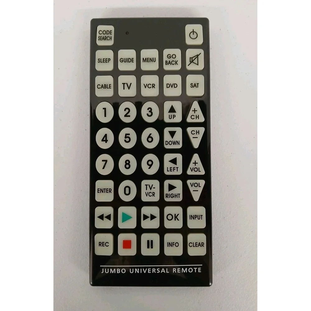 QFX REM-115 Jumbo Universal Remote Control‎ Glow In the Dark New #912